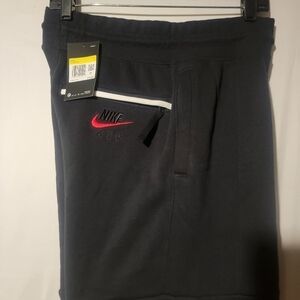 Nike Air Sportswear NSW Fleece Drawstring Shorts Comfort CJ4832-010 Size Small